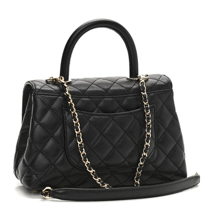 Chanel Caviar Quilted Mini Coco Handle Flap Black 3 of 10