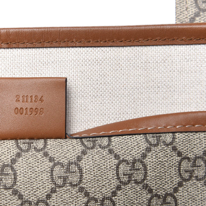 Gucci GG Plus Monogram Medium Signature Web Loop Tote Brown 9 of 10