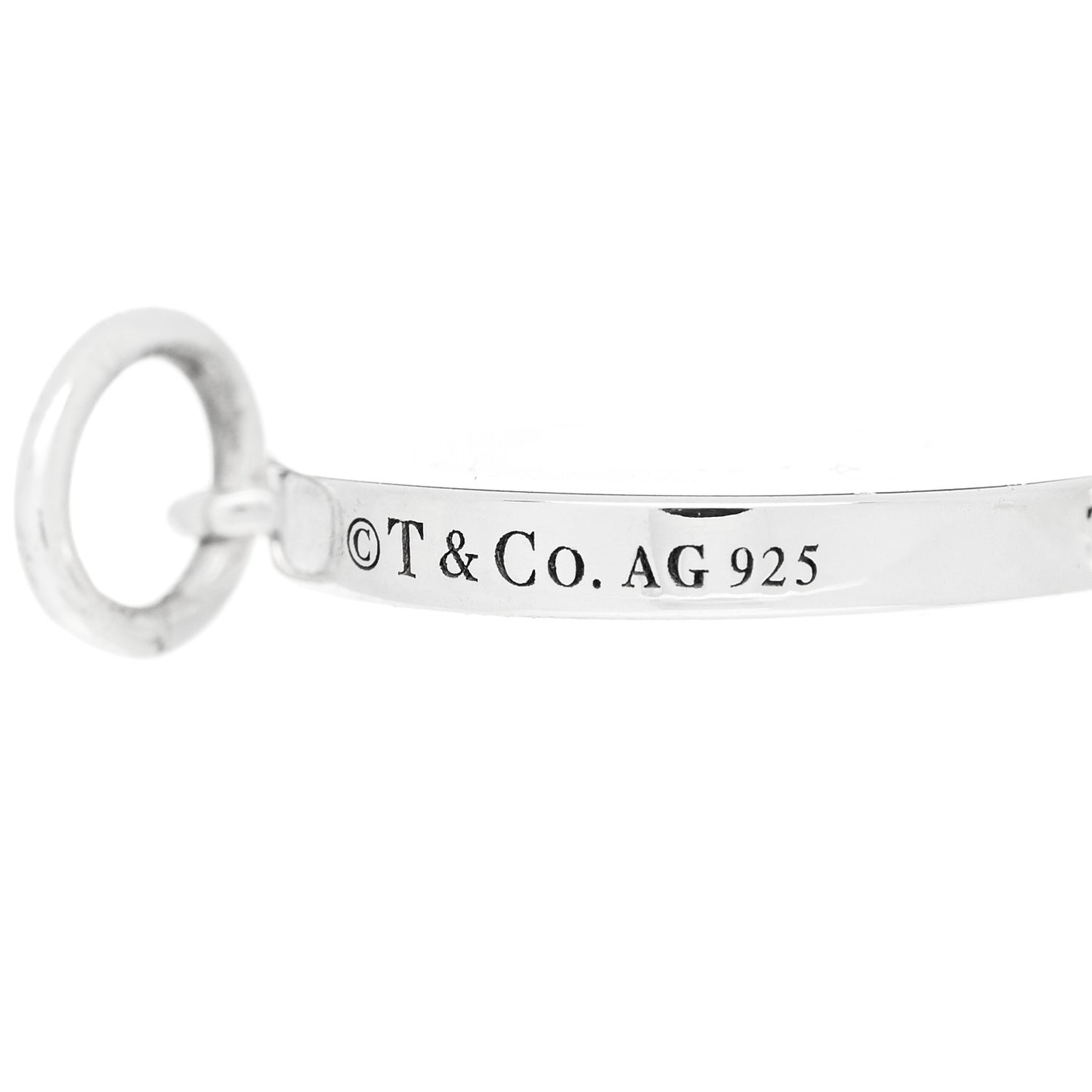 Sterling Silver Enamel Heart Key Pendant Blue