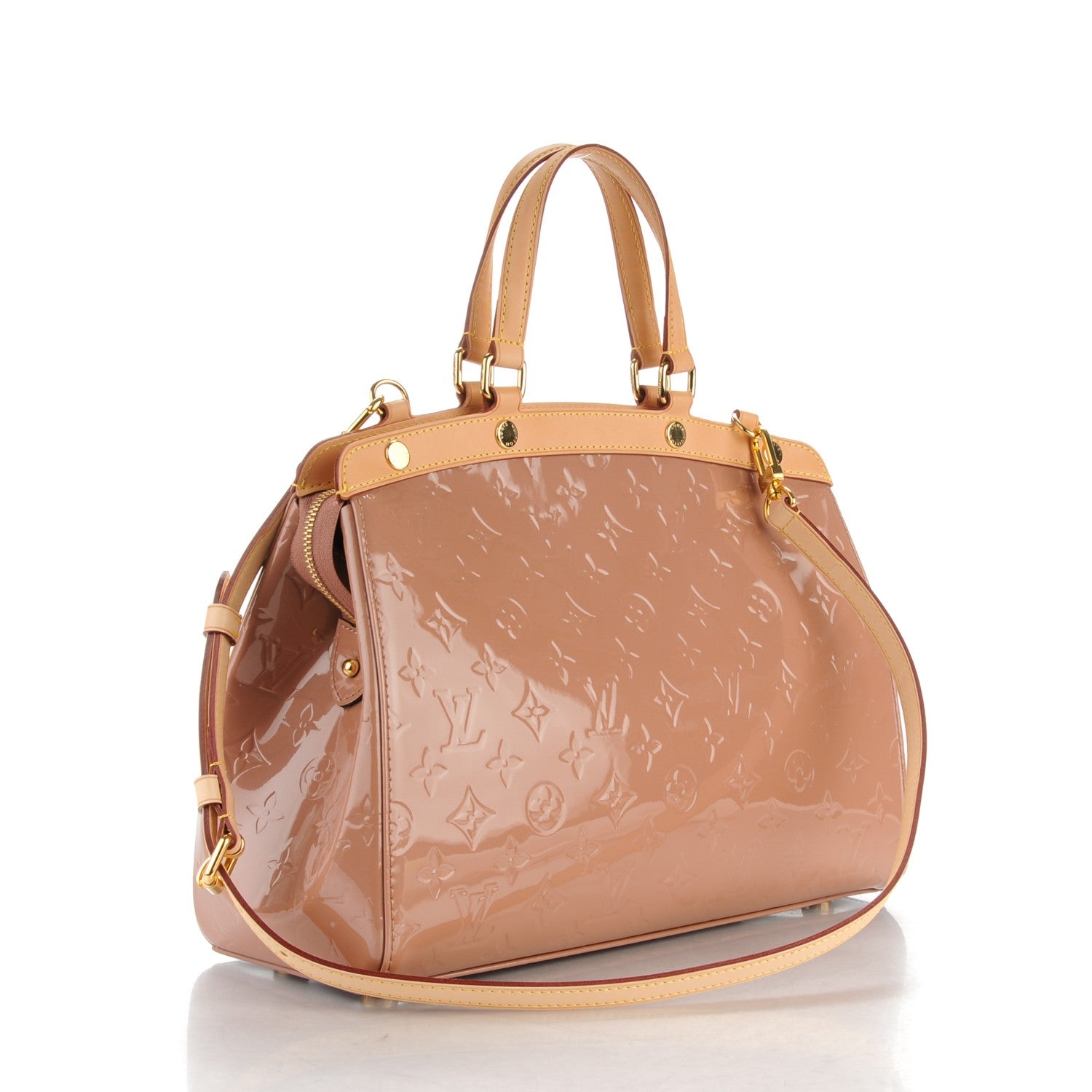 Louis Vuitton Vernis Brea MM Rose Velours 3 of 7