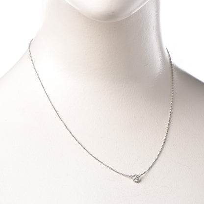 Tiffany Platinum Diamond .29ct Elsa Peretti Diamonds by the Yard Pendant Necklace 2 of 9