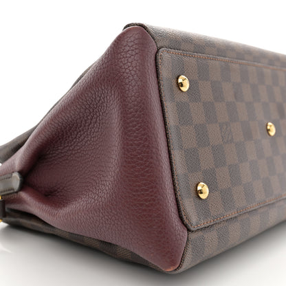 Louis Vuitton Cuir Taurillon Damier Ebene Normandy Bordeaux 10 of 12