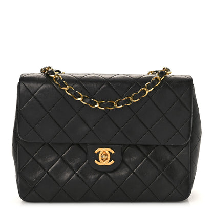 Chanel Lambskin Quilted Small Single Flap Bag Black 1 of 9