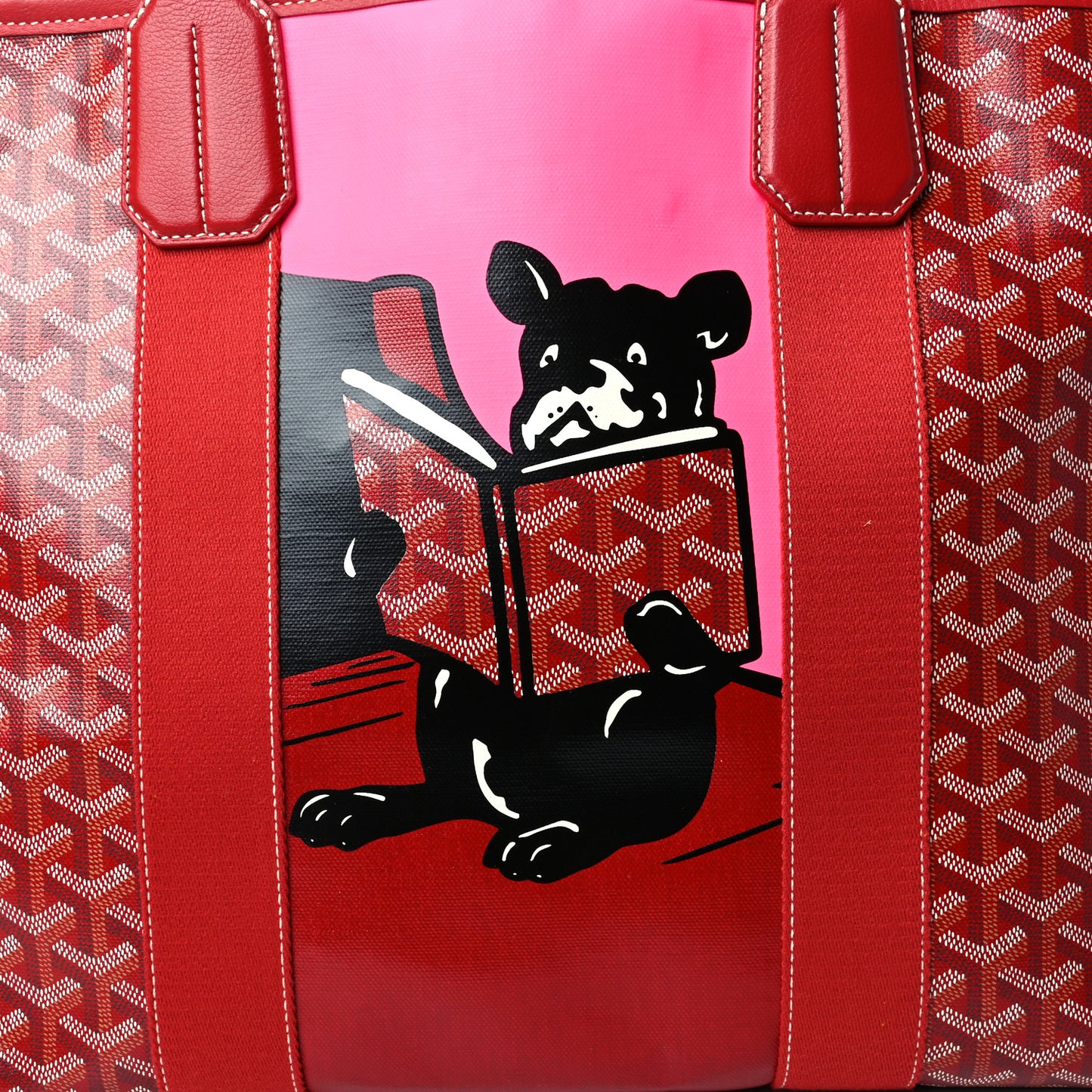 Goyardine Villette Tote Red