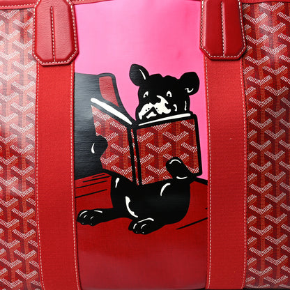 Goyard Goyardine Villette Tote Red 5 of 5