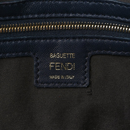 Fendi Nappa FF 1974 Embossed Baguette Midnight 6 of 8