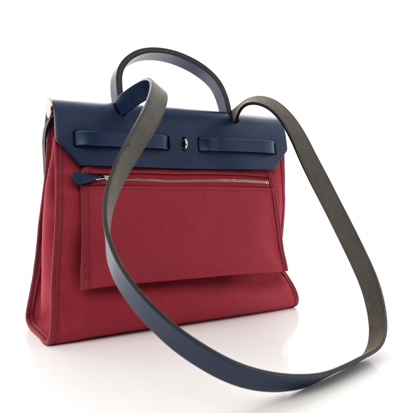 Military Toile Vache Hunter Herbag Zip 31 PM Rouge Grenat Bleu Saphir