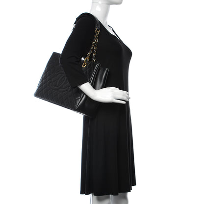 Chanel Caviar Quilted Grand Shopping Tote GST Black 2 of 11