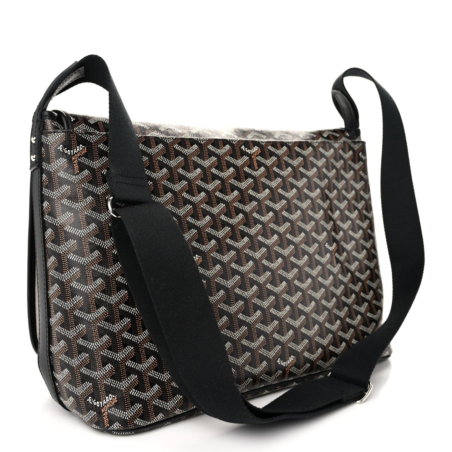 Goyardine Capetien Messenger Bag Black