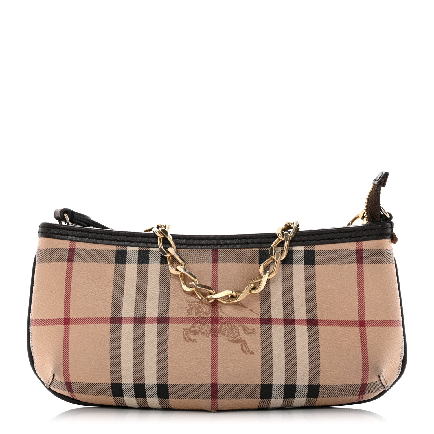 Burberry Haymarket Check Clara Pochette Chocolate 1 of 9