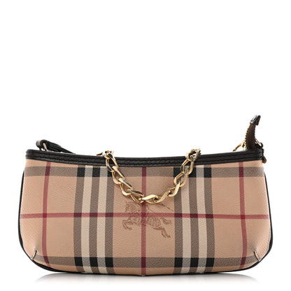 Burberry Haymarket Check Clara Pochette Chocolate 1 of 9