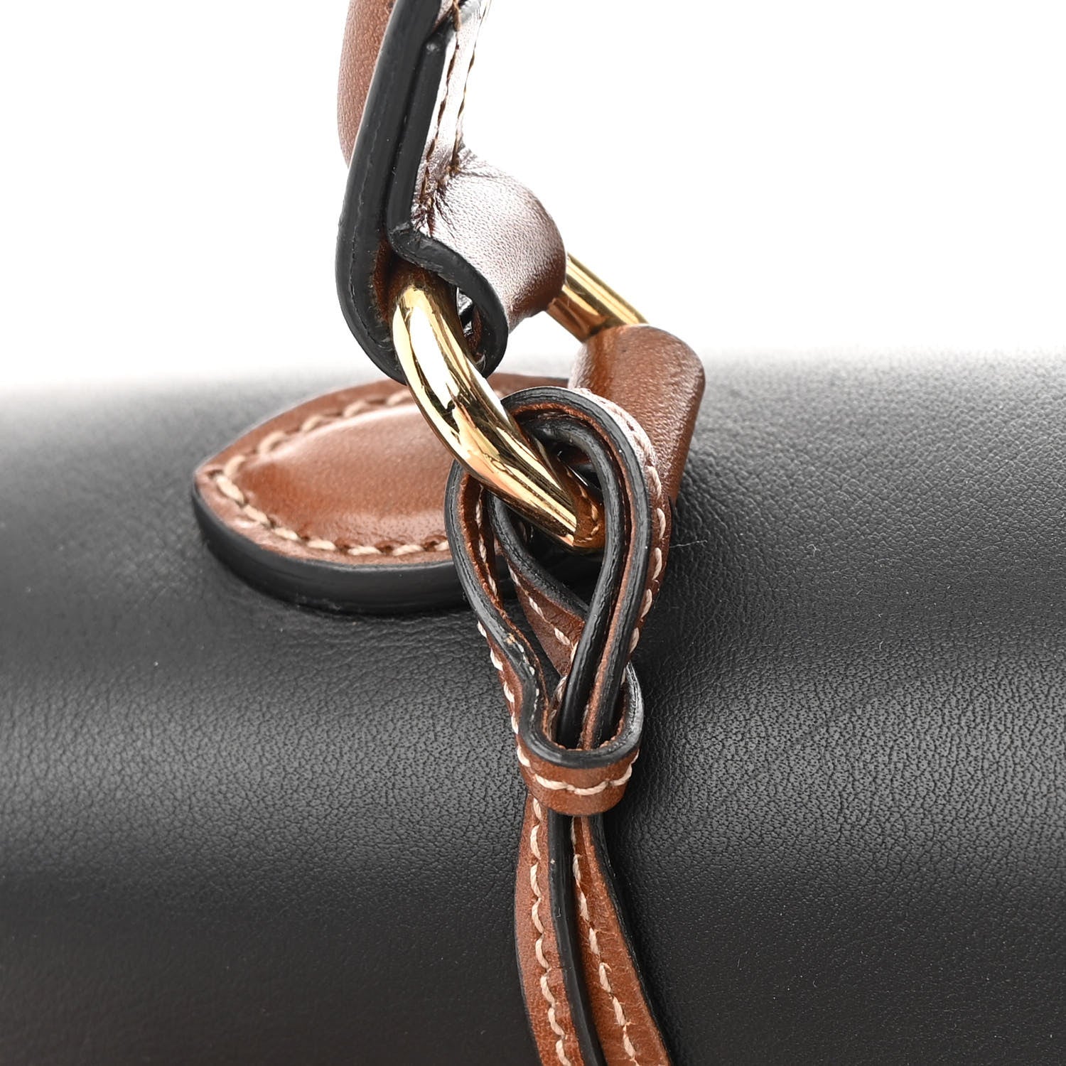 Gucci GG Supreme Monogram Calfskin Medium Padlock Top Handle Bag Beige Black Cuir 13 of 17
