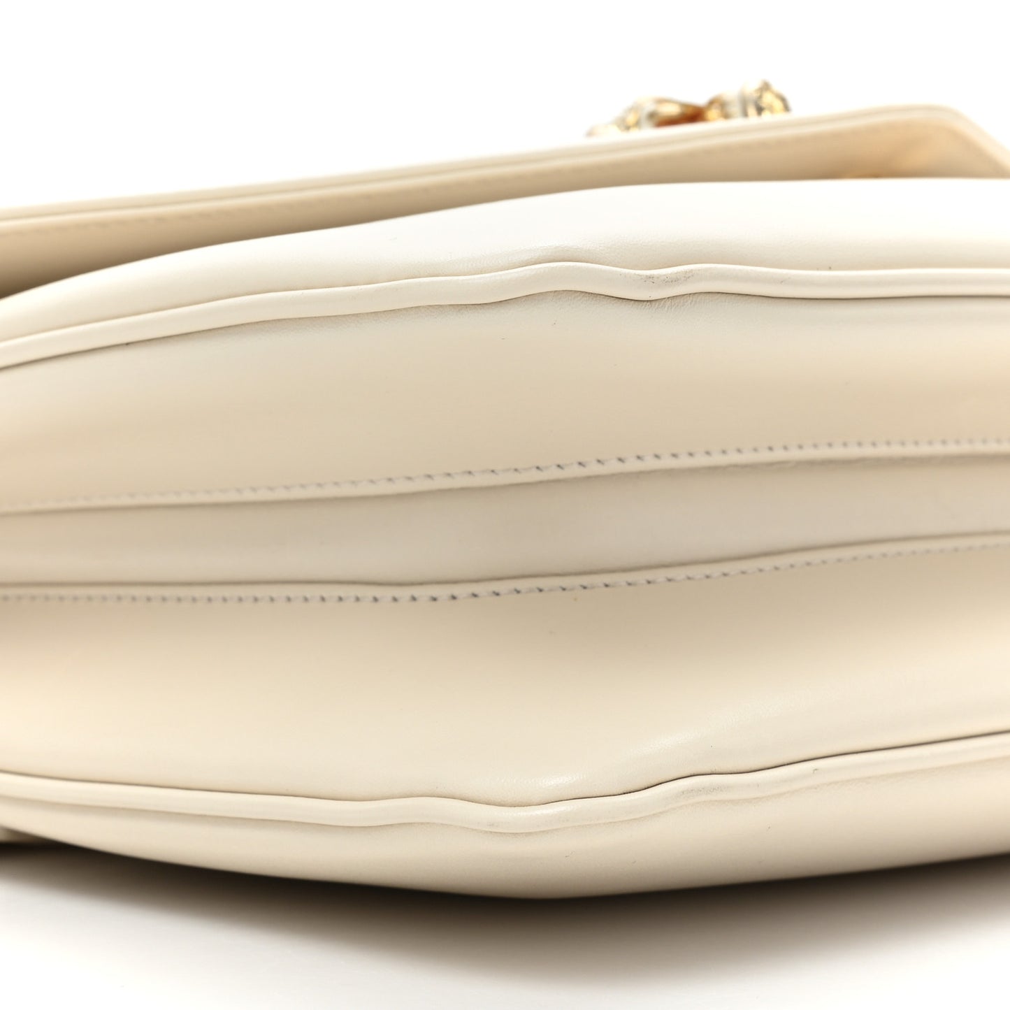 Vitello Palmellato Lux Crystal Medium Rajah Shoulder Bag Mystic White Multicolor