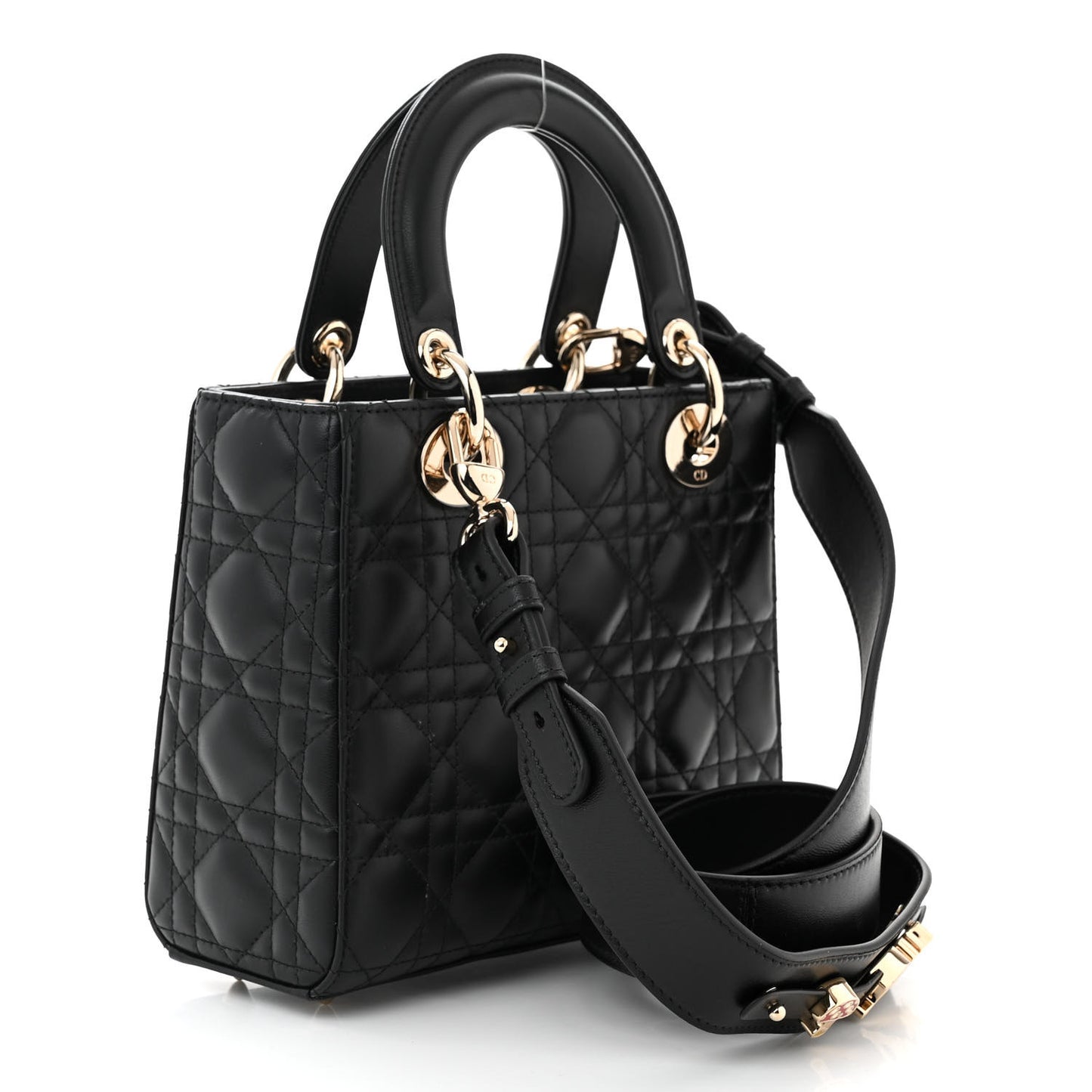 Lambskin Cannage Small My ABCDior Lady Dior Black