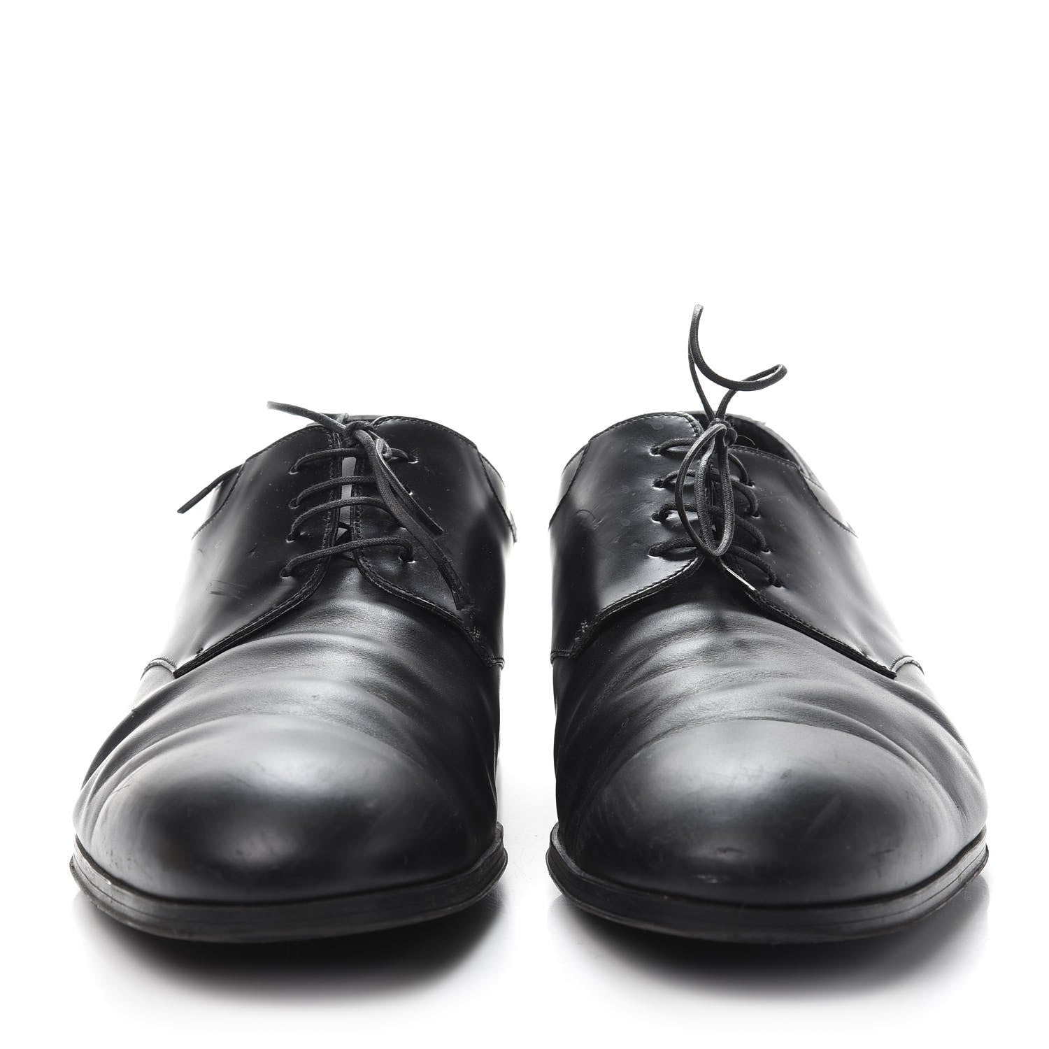 Louis Vuitton Mens Calfskin Oxfords 7.5 Black 2 of 14