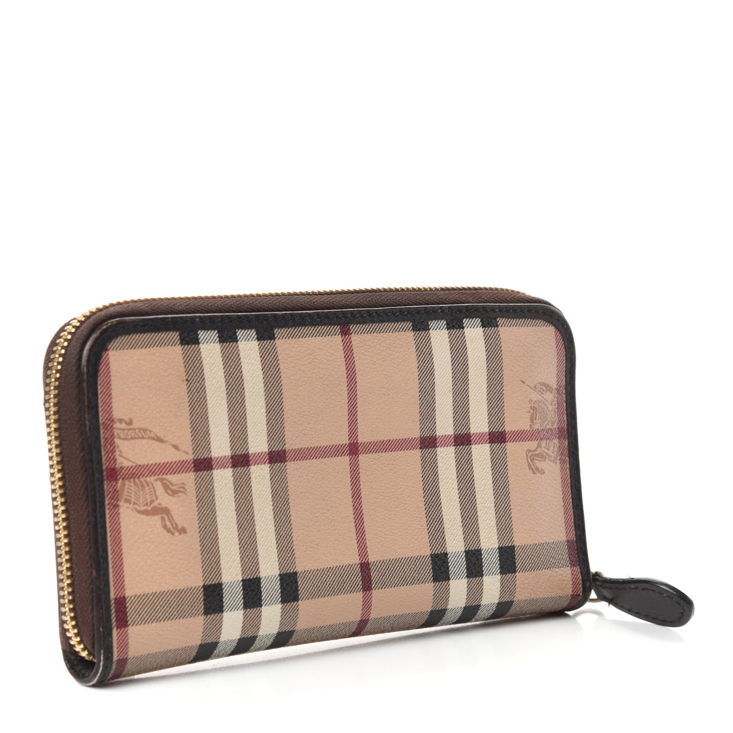 Haymarket Check Large Ziggy Zip Around Wallet Chocolate