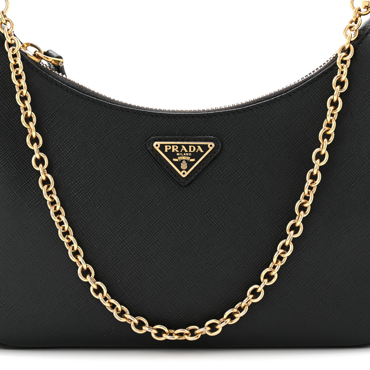 Saffiano Lux Re-Edition 2005 Shoulder Bag Black