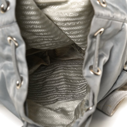 Prada Nylon Vela Double Buckle Backpack Grey 4 of 14