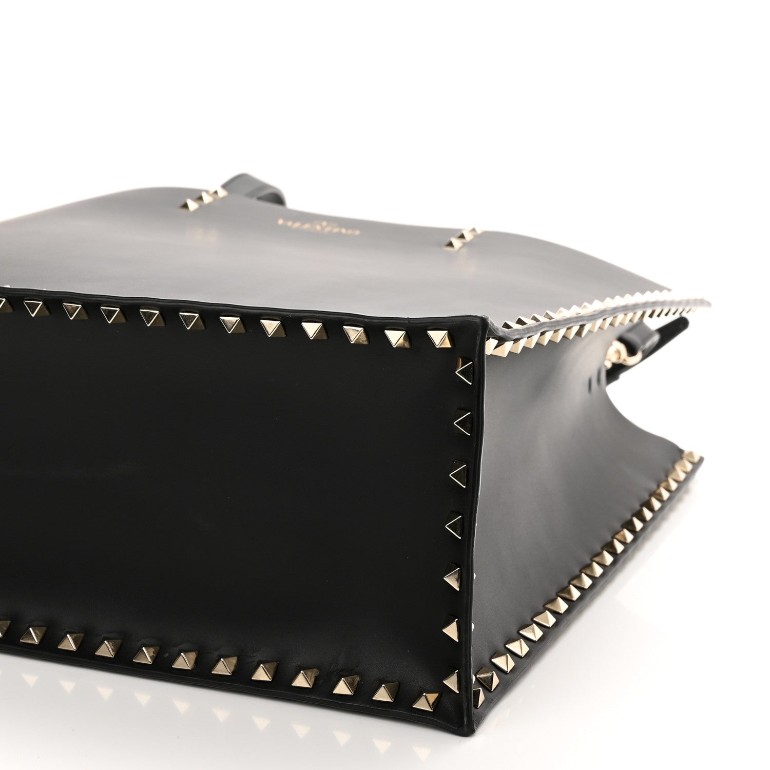 Valentino Garavani Calfskin Rockstud Vertical Tote Black 16 of 20