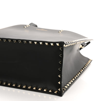 Valentino Garavani Calfskin Rockstud Vertical Tote Black 16 of 20