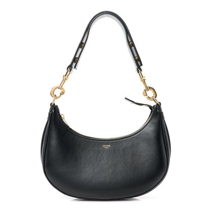 Celine Smooth Calfskin Medium Strap Ava Shoulder Bag Black 1 of 11