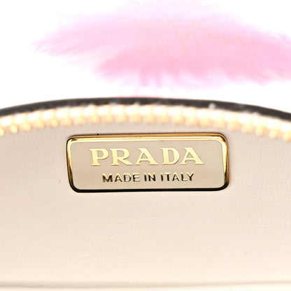 Prada City Calfskin Tie Dye Print Mini Odette Backpack White Pink Black 6 of 10