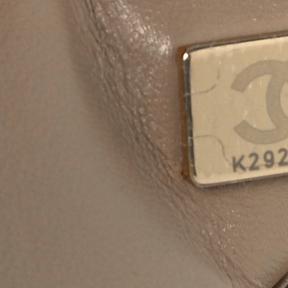 Chanel Caviar Quilted Medium Double Flap Dark Beige 8 of 12