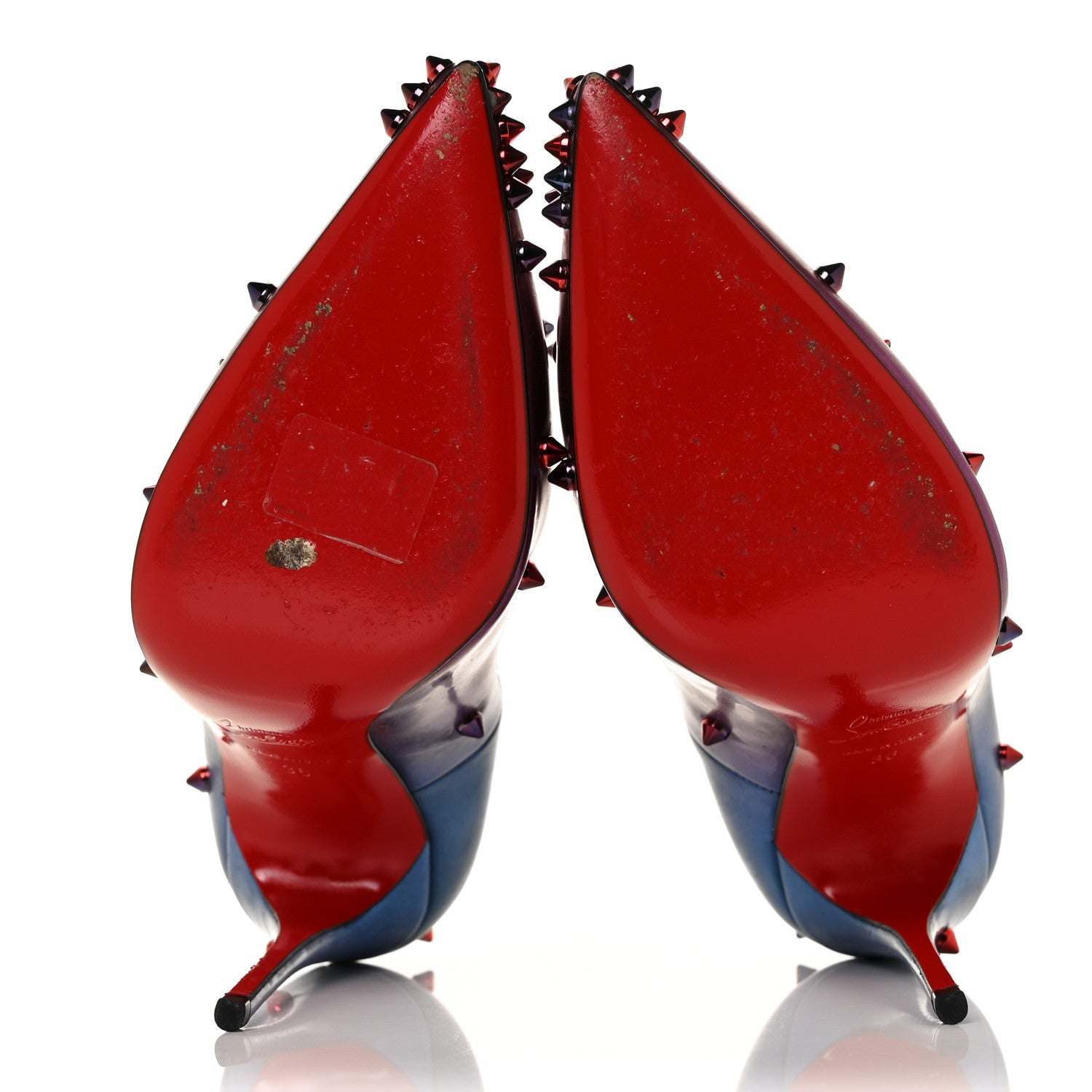 Christian Louboutin Patent Scarabe Degraspike 120 Pumps 36 Rose Digitale 5 of 9