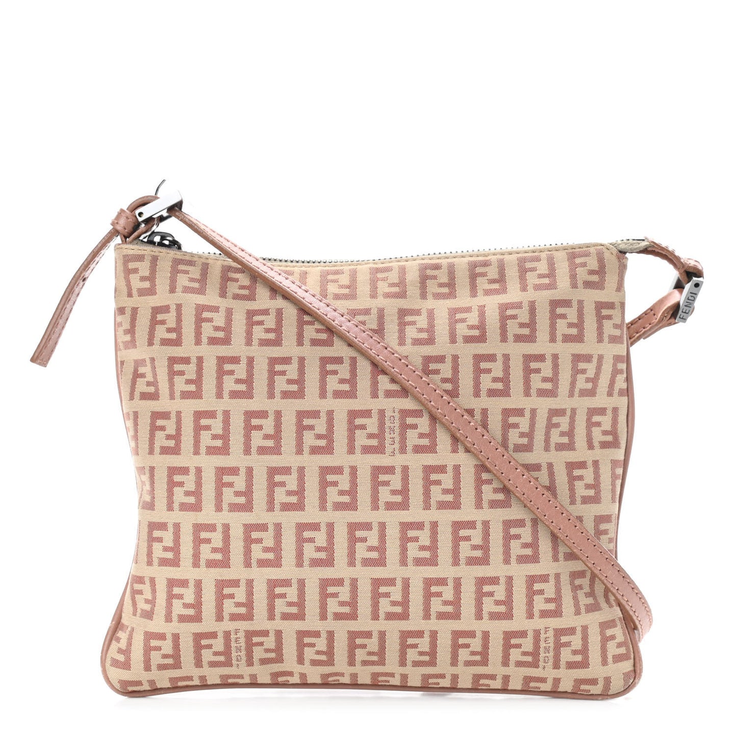 Zucchino Vitello Crossbody Beige Bruciato Bois de Rose