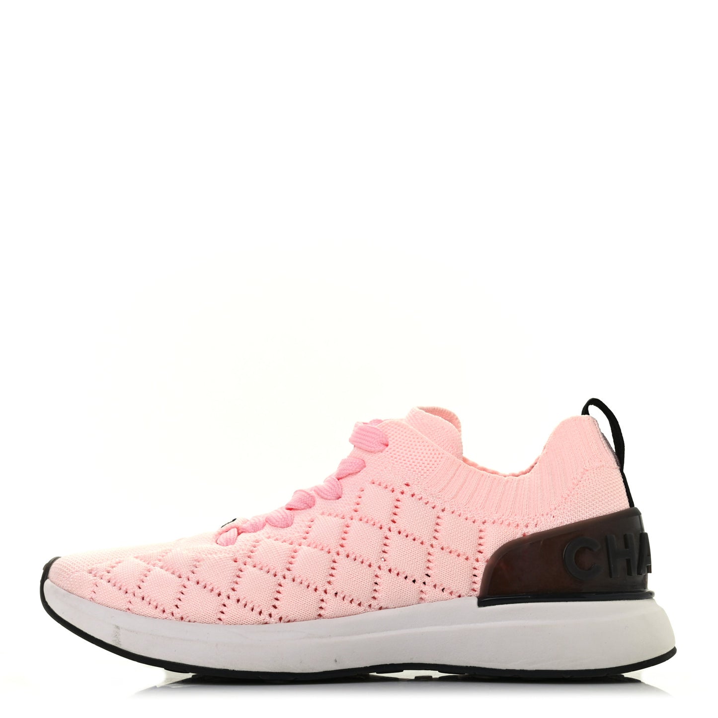 Mixed Fibers Quilted Womens CC Sneakers 38 Light Pink
