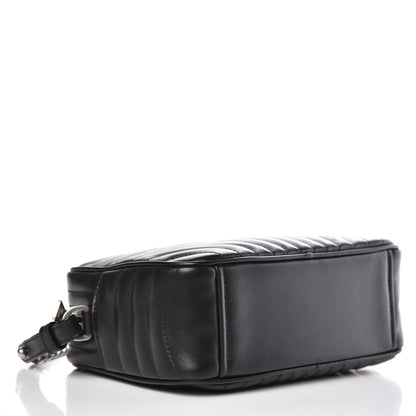 Prada Soft Calfskin Diagramme Crossbody Bag Black 4 of 8