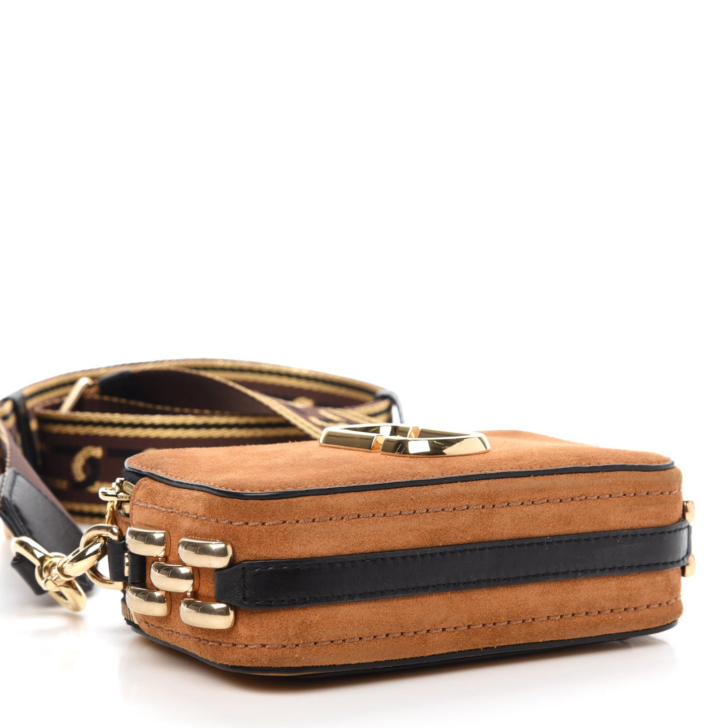 Suede Small Snapshot Camera Bag Mustard