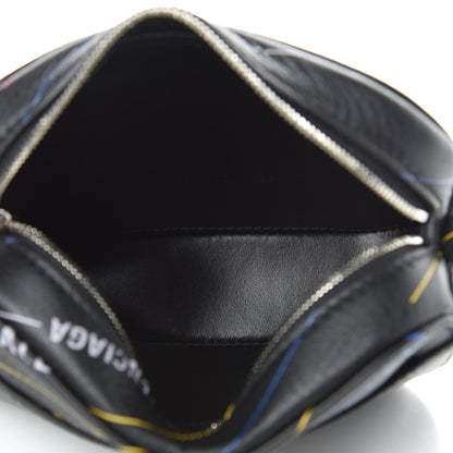 Balenciaga Calfskin Logo Print XS Everyday Camera Bag Black Multicolor 6 of 12