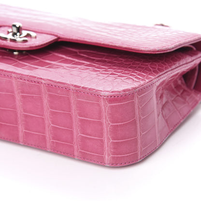 Chanel Alligator Medium Double Flap Pink 9 of 9