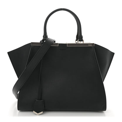 Fendi Vitello Dolce Shiny Nappa Petite 3Jours Tote Black 1 of 13