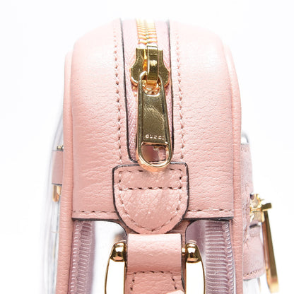 Gucci Vinyl Web Mini Ophidia Transparent Shoulder Bag Perfect Pink 7 of 10