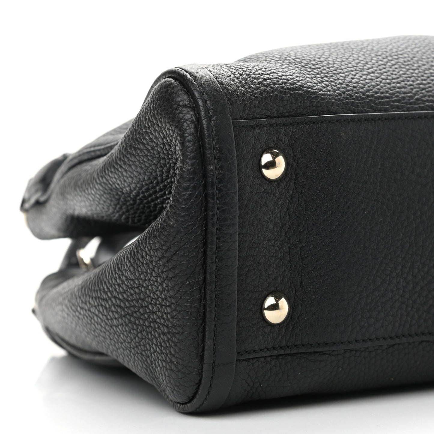 Pebbled Calfskin Small Soho Shoulder Bag Black