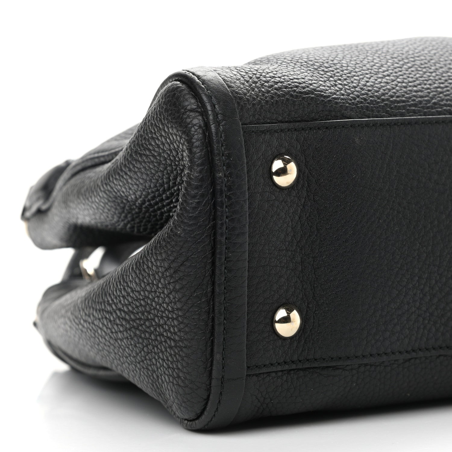 Gucci Pebbled Calfskin Small Soho Shoulder Bag Black 9 of 11