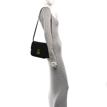 Celine Box Calfskin Medium Classic Box Flap Bag Black 2 of 11
