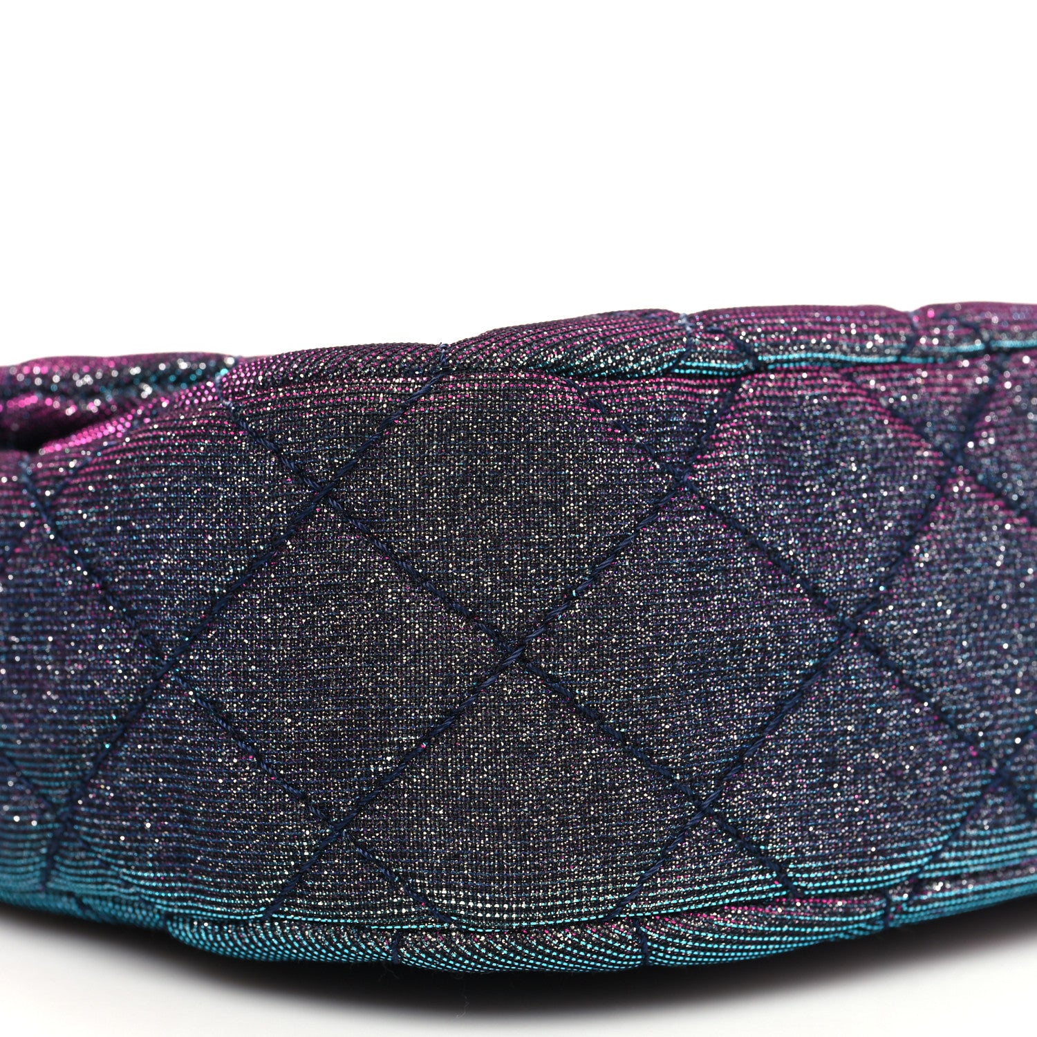 Chanel Iridescent Glitter Fabric Jumbo Single Flap Multicolor 9 of 10