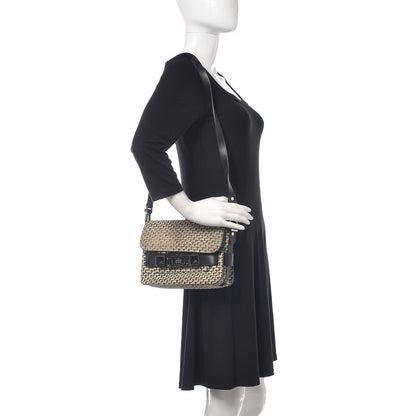 Proenza Schouler Suede Tweed Print Mini PS11 Classic Shoulder Bag Off White 2 of 18