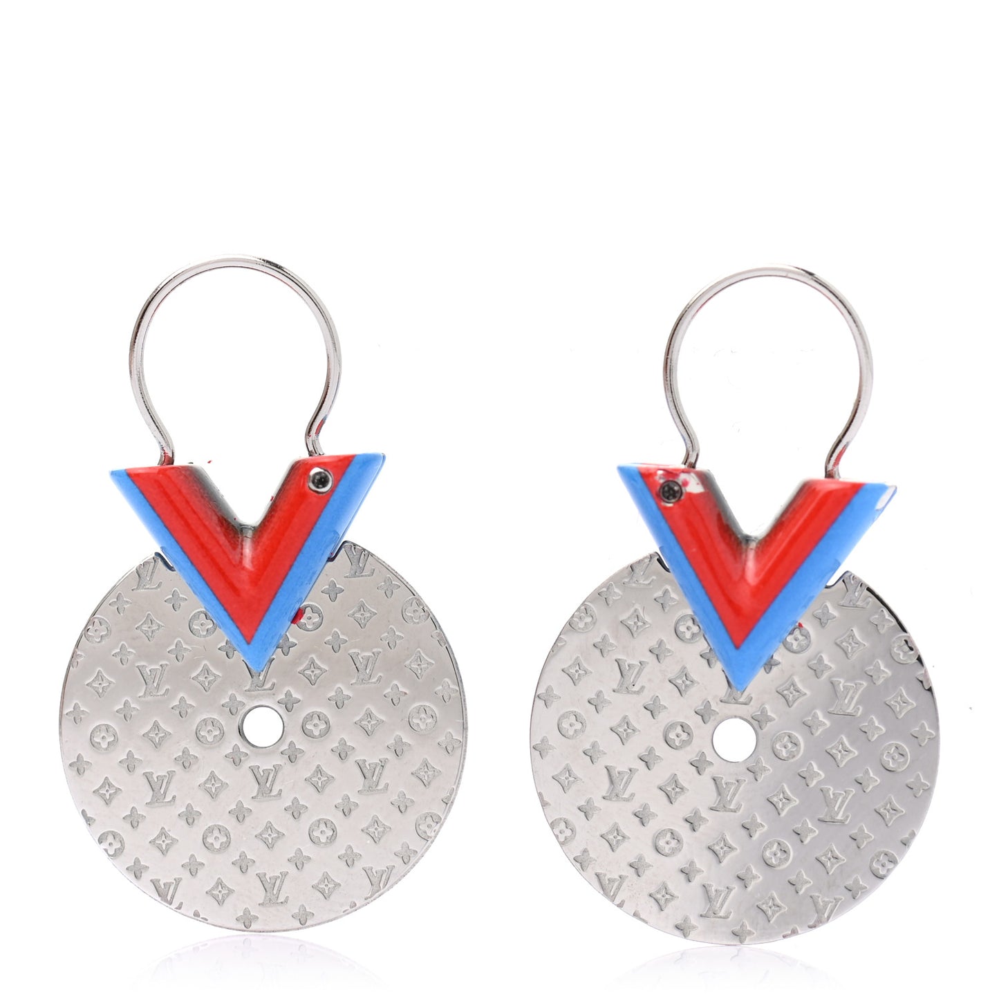 Enamel Palladium Essential V Gong BB Earrings