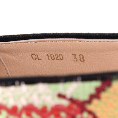 Christian Dior Embroidered Dior In Lights Granville Espadrille 38 Multicolor 9 of 10