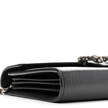 Gucci Calfskin Mini Dionysus Chain Wallet Black 8 of 15