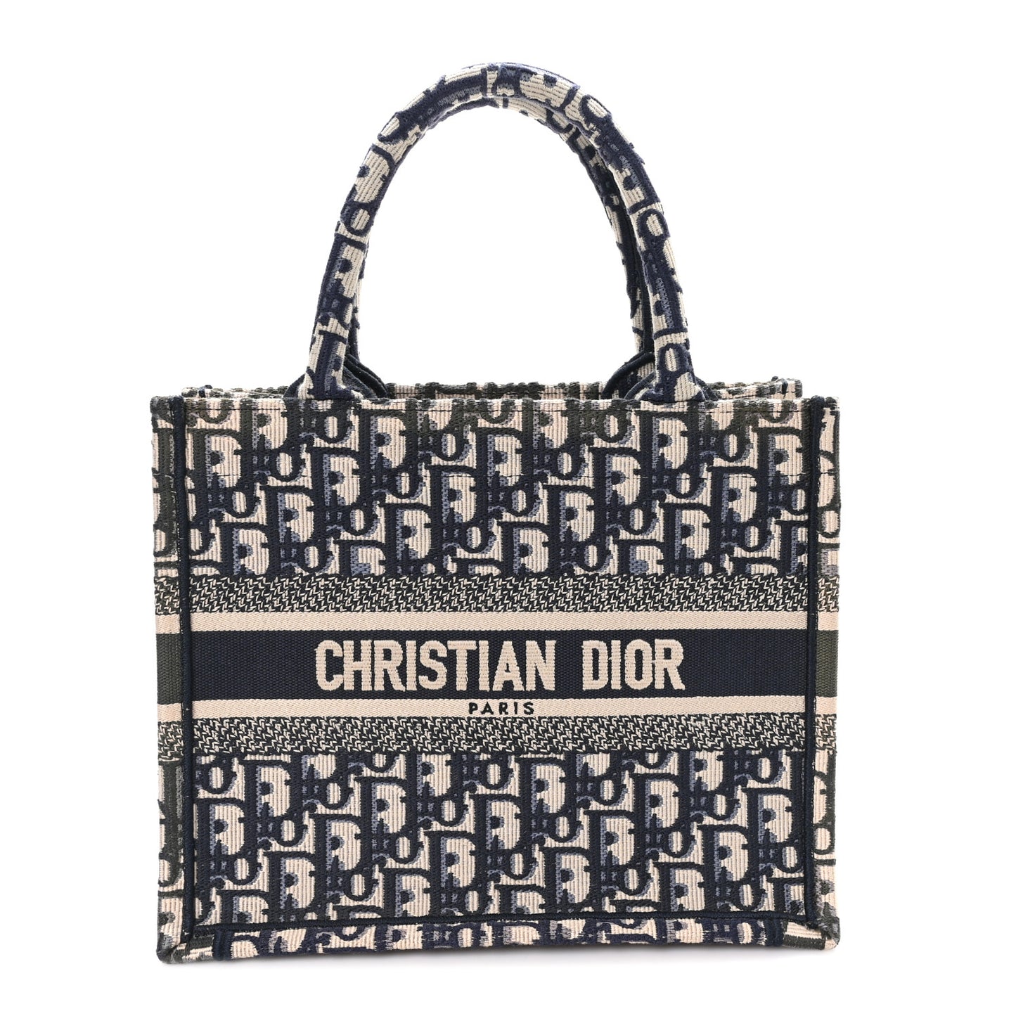 Oblique Small Book Tote Blue Multicolor