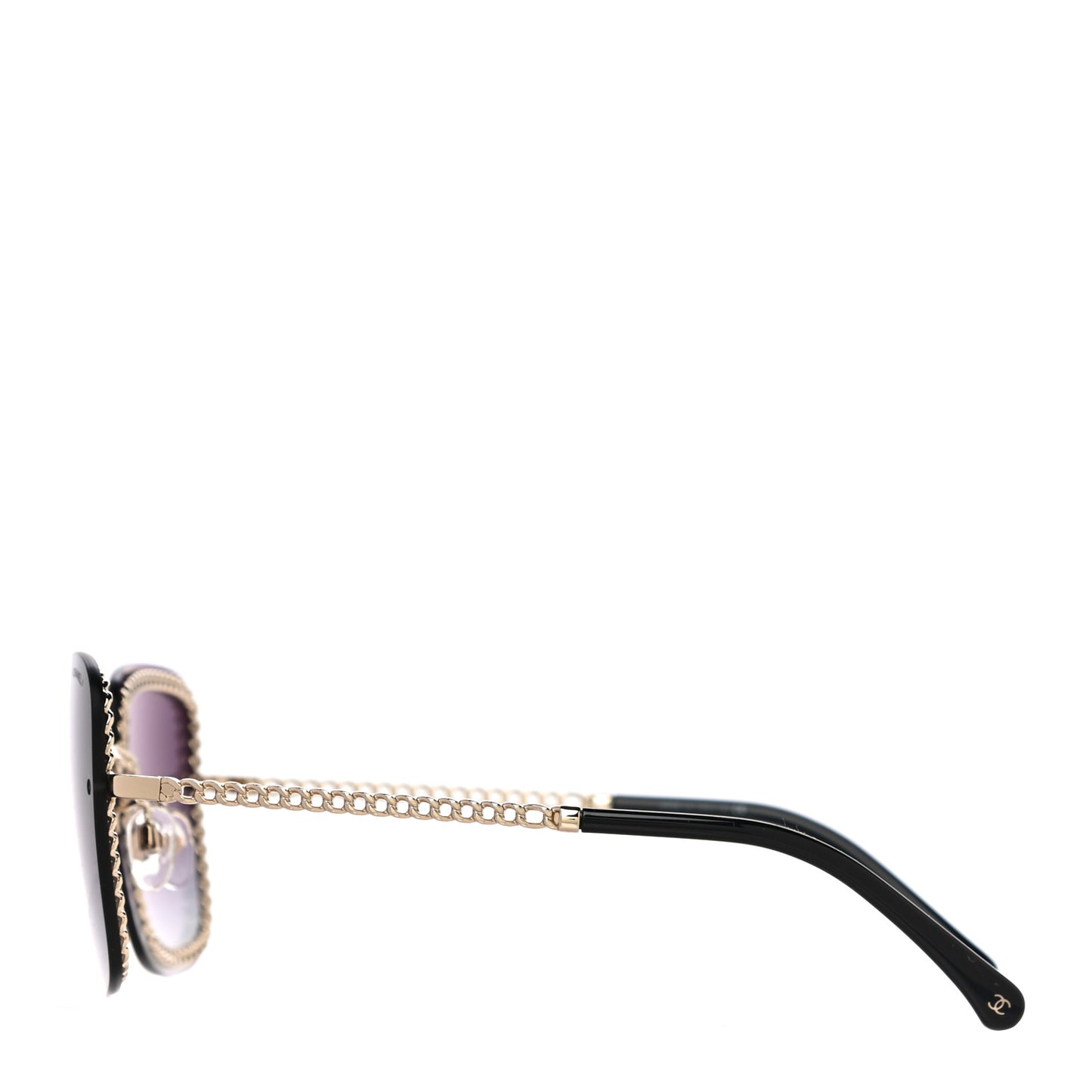 Chain Square Sunglasses 4244 Black