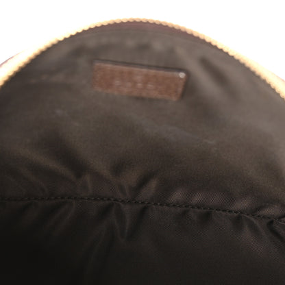 Gucci GG Supreme Monogram Textured Calfskin Web Large Ophidia Cosmetic Case Beige Ebony New Acero 5 of 9