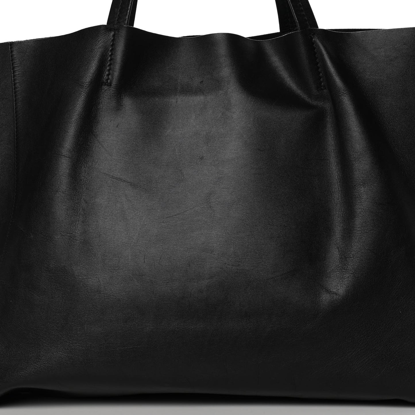 Calfskin Medium Horizontal Cabas Phantom Black
