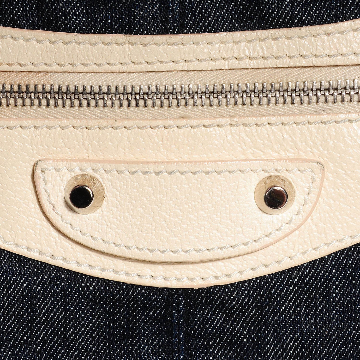 Balenciaga Chevre Denim Classic Hardware City Natural 10 of 14