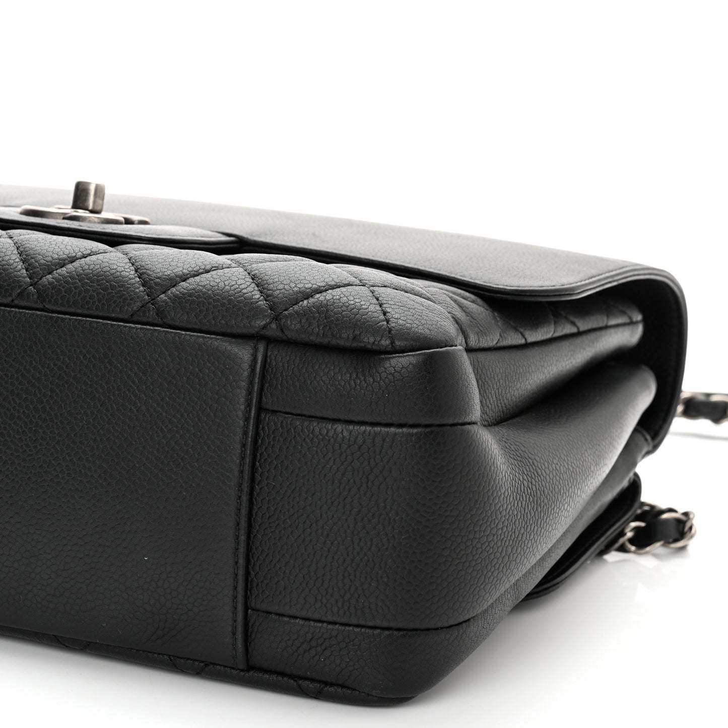 Caviar Quilted All About Flap Bag Black